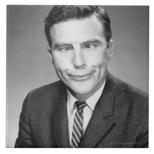 Carreau Homme faisant le visage (Devant)