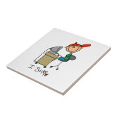 Carreau Homme Stick Figure Navigateur Web (Côté)