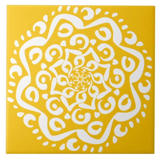 Carreau Honey Mandala (Devant)