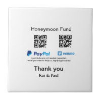 Honeymoon Fund PayPal Venmo QR code Merci
