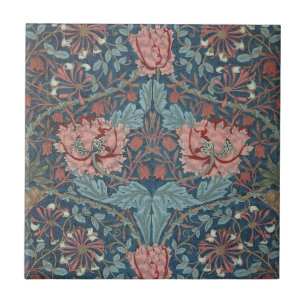 Carreau Honeysuckie par William Morris, Vintage Flowers Ar