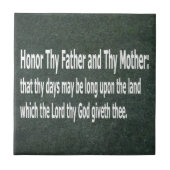 Carreau Honorez Thy père et Thy mère (Devant)