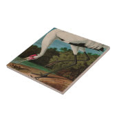 Carreau Hooping Crane Birds of America Audubon Print (Côté)