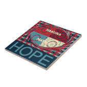 Carreau Hope Hakunamatata Lovely Inspirational Edgy vecteu (Côté)