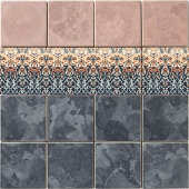 Carreau Horizon bleu floral