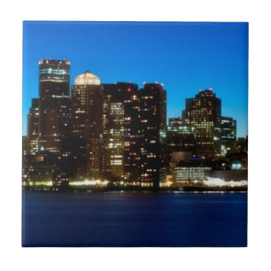 Carreau Horizon de Boston avec la lune