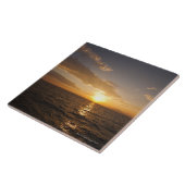 Carreau Horizon de la Grèce, mer Égée au lever de soleil (Côté)