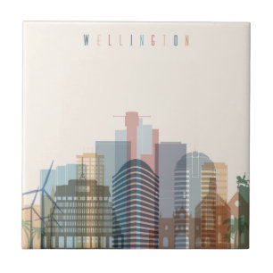 Carreau Horizon de ville de Wellington, Nouvelle Zélande 