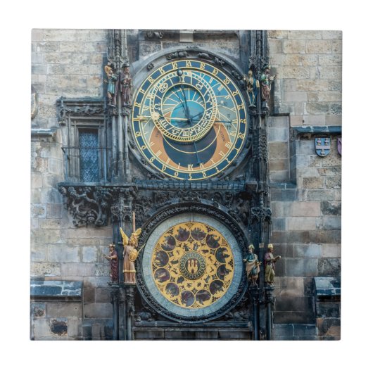Carreau Horloge astronomique de Prague (Devant)