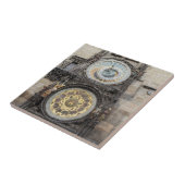 Carreau Horloge astronomique en photo de souvenir de (Côté)