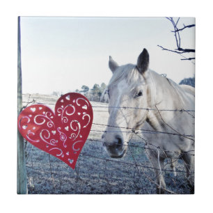 Carreau HORSE coeur Valentine