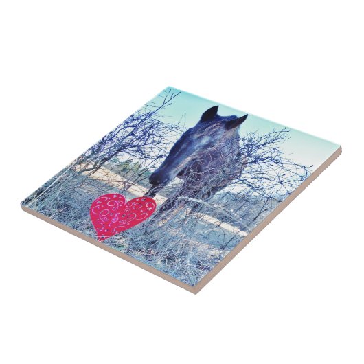 Carreau Horse et heart (Côté)