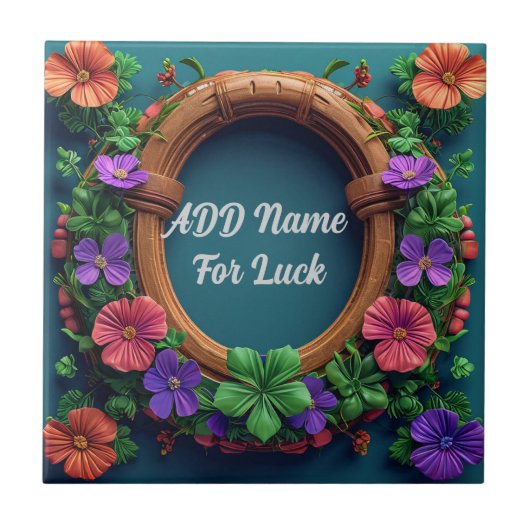 Carreau Horseshoe et trèfle (Devant)