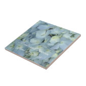 Carreau Hortensias Bleu Bébé (Côté)