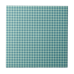 Carreau Houndstooth Seafoam et Turquoise