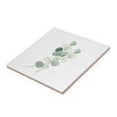 Carreau Housse de couette Feuilles de Pastel Eucalyptus Ve (Côté)