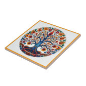 Carreau Huichol arbre de vie en céramique (Côté)