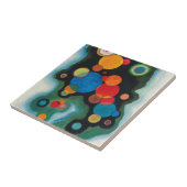 Carreau Huile Abstraite impulsive renforcée sur toile Kand (Côté)