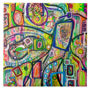 Carreau Huit Martinis 6 x 6 Carrelage en céramique