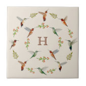 Carreau Hummingbird Ceramic Tile (Devant)