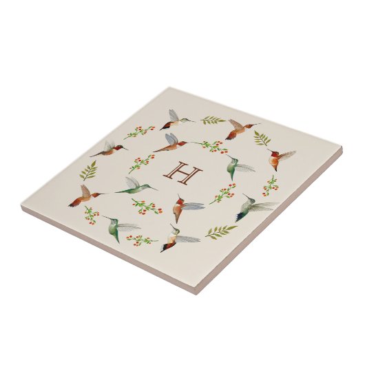 Carreau Hummingbird Ceramic Tile (Côté)