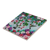 Carreau Hummingbirds à Fuchsia Flower Garden (Côté)