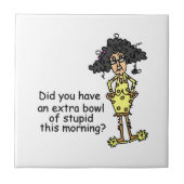 Carreau Humour de stupidité (Devant)