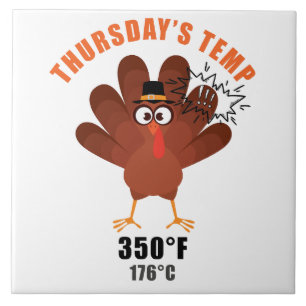 Carreau Humour de Thanksgiving Blague de dinde drôle