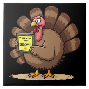 Carreau Humour de Thanksgiving Blague de dinde drôle