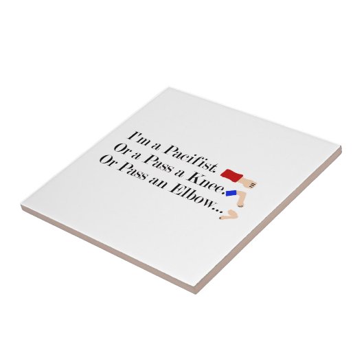 Carreau Humour pacifiste mixed martial art (Côté)