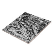 Carreau Husbandsmen heureux tendant les abeilles, (Côté)