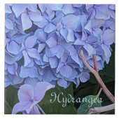 Carreau Hydrangea à Tête Bleue Fleur Florale (Devant)