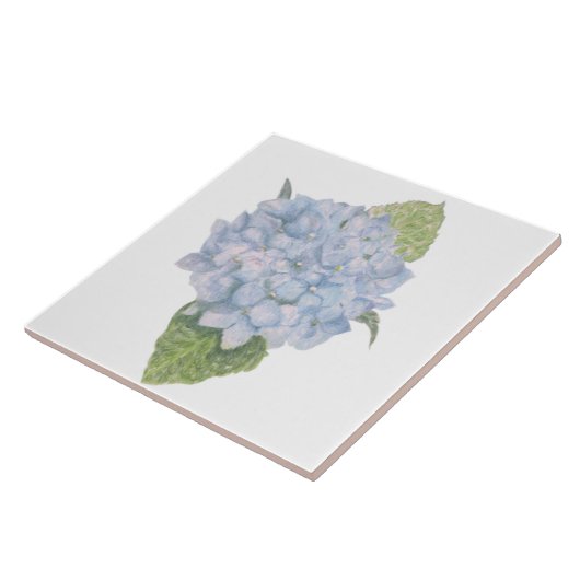 Carreau Hydrangée bleue (Côté)