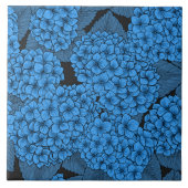 Carreau Hydrangée bleue (Devant)