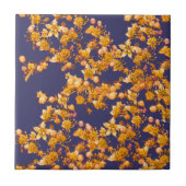 Carreau hydrangée orange et marine (Devant)