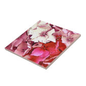 CARREAU HYDRANGES ROSES (Côté)