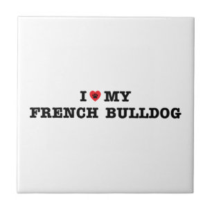 Carreau I coeur mon bouledogue français