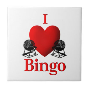 Carreau I Heart Bingo