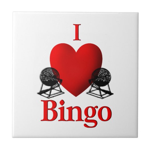 Carreau I Heart Bingo (Devant)