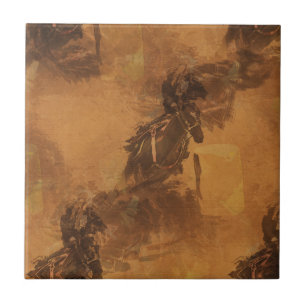 Carreau I Live To Barrel Race - Rodeo Event Carré