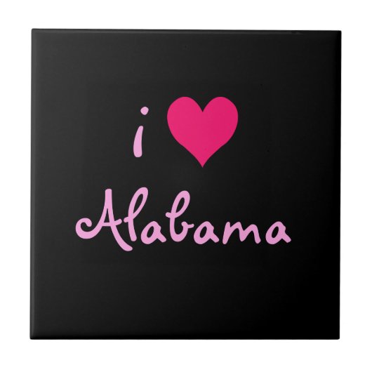 Carreau I Love Alabama Tile (Devant)