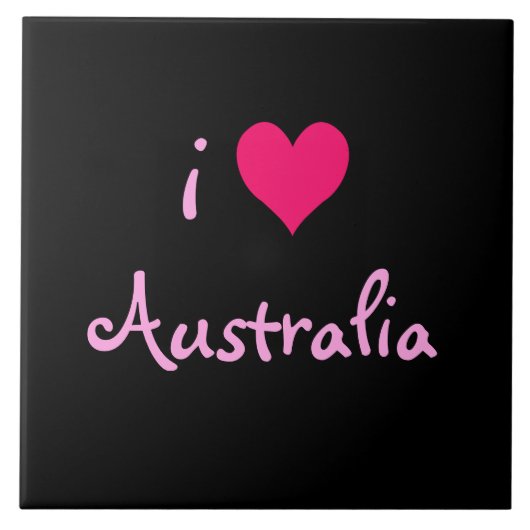 Carreau I Love Australia Tile (Devant)