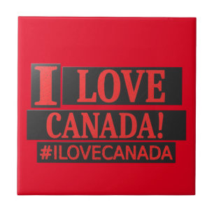 Carreau "I LOVE CANADA" Mignonne Expression Design Acheter