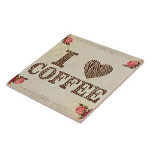 Carreau I Love Coffee Carrelage en céramique
