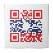 Carreau I Love Laos (Khoy Huk Lao) Drapeau QR Code | Geek  (Devant)