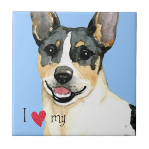 Carreau I Love my Teddy Roosevelt Terrier