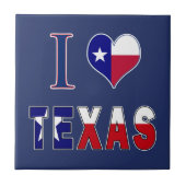 Carreau I Love Texas Flag (Devant)
