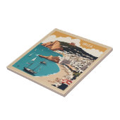 Carreau Ibiza, Espagne Affiche de voyage (Côté)