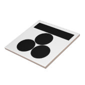 Carreau Ichi-moji-ni mitsu-boshi pour Fuchu (Côté)
