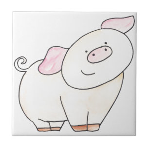 Carreau Ici vous regarde coupe-circuit de porc par